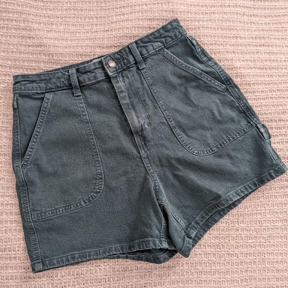 Universal Thread Women's Green Blue Denim Shorts Target
